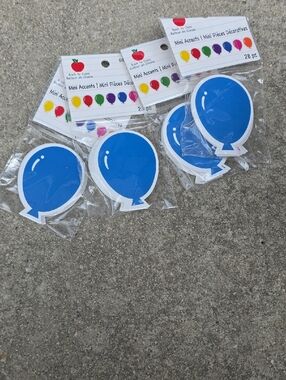 Assorted Balloon Mini Accents - Each Pack of 28 Total 4 Packs